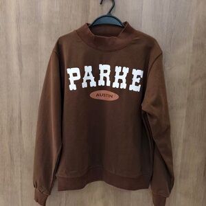 Parke Brown Women's Mockneck Sweatshirt